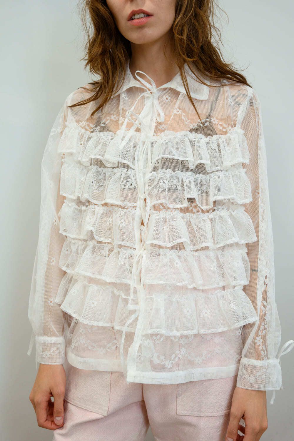 Рубашка Soeurs с Рюшами 1 белая