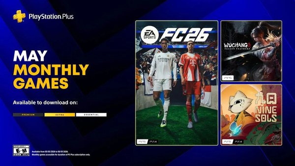 В мае в PS Plus добавят EA Sports FC 26, Wuchang: Fallen Feathers и Nine Souls В мае в PS Plus добавят EA Sports FC 26, Wuchang: Fallen Feathers и Nine Souls