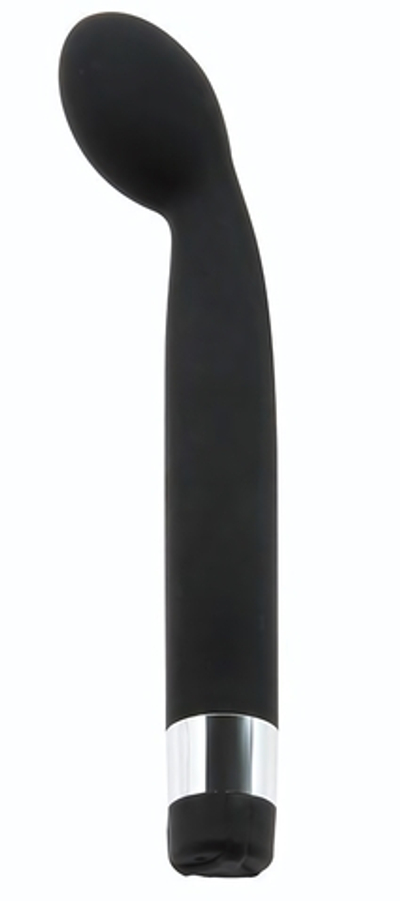 Чёрный G-стимулятор с вибрацией Scarlet G - 21 см. (Цвет: черный)