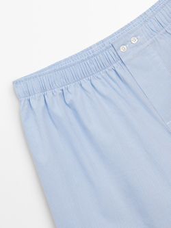 Massimo Dutti Трусы-боксеры из поплина, небесно-голубой