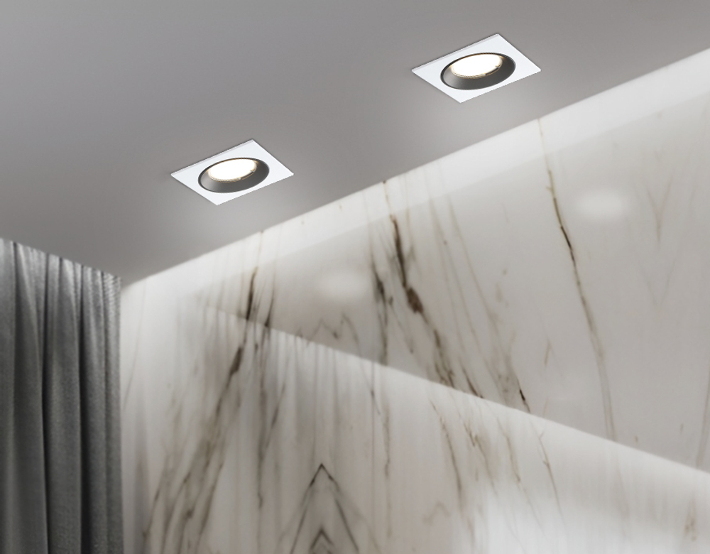 Встраиваемый точечный светильник MR16 A8925 WH/BK белый/черный MR16 GU5.3 92*92*24