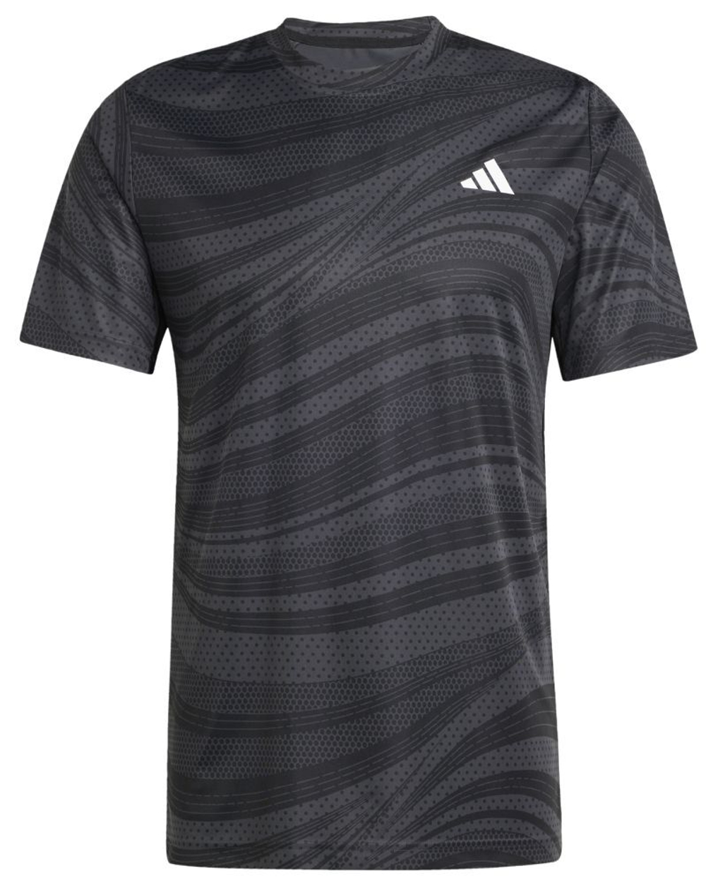 Мужская теннисная футболка Adidas Club Graphic - черный