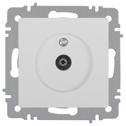 Розетка Intro Accent 6-301-01 TV одиночная, IP20, СУ, белый