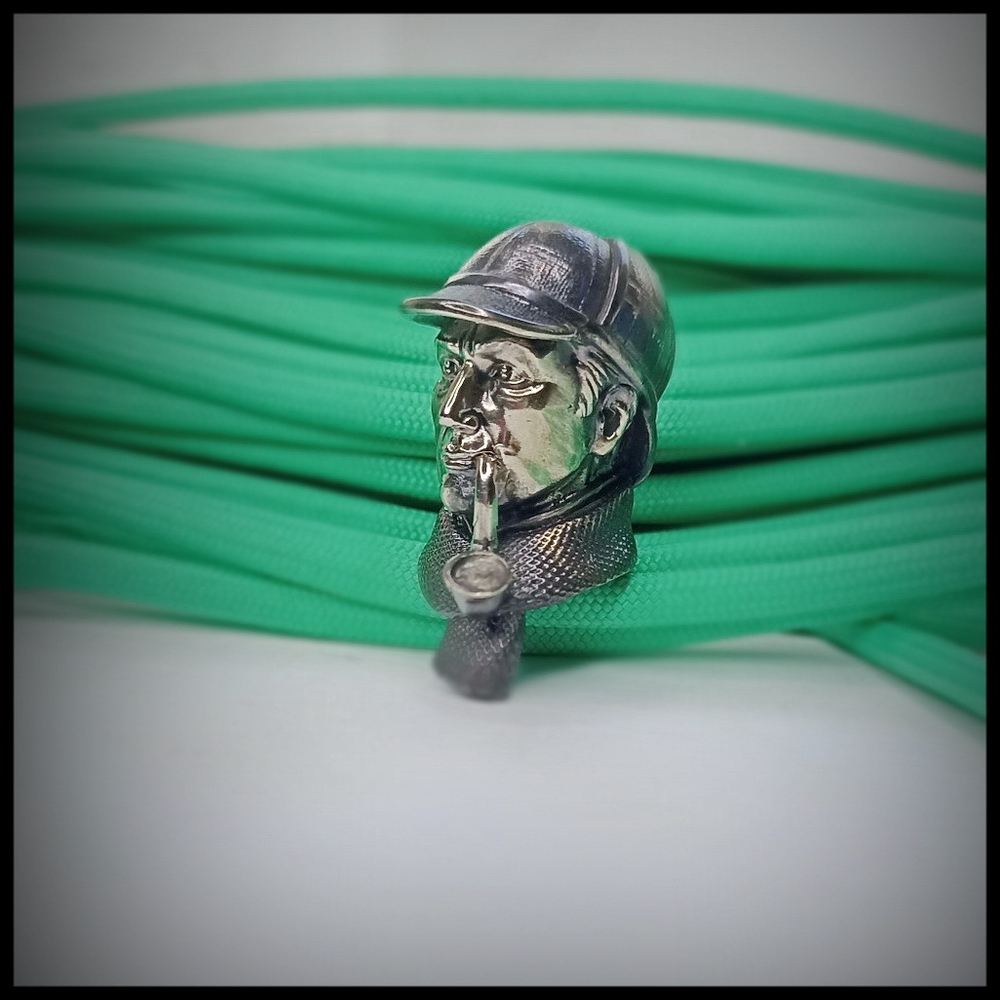 Темлячная бусина "Шерлок" для ножей , мельхиор