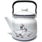 Чайник эмалированный 3,5л «Гуси» 01-2713н/4