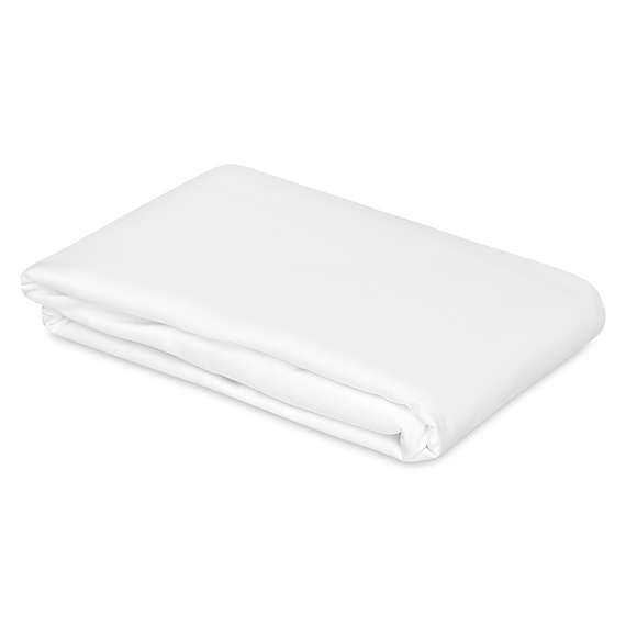 Простыня из плотного сатина белого цвета из коллекции essential, 240х270 см
