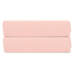 Простыня на резинке цвета пыльной розы из органического стираного хлопка из коллекции essential, 180х200 см