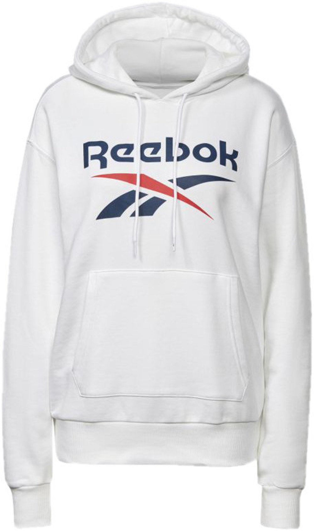 Женская Кофта теннисная Reebok Identity Logo French Terry Hoodie W - white  - купить по выгодной цене | Теннисный магазин tennis-store.ru