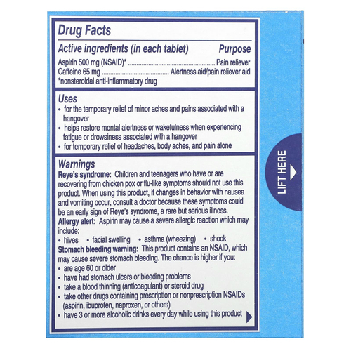 Alka-Seltzer, От похмелья, апельсиновая шипучка, 10 пакетиков, по 2 шипучие таблетки