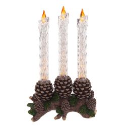 GAEM Изделие декоративное "Свечи" (подсветка, 2хАА), L26 W12 H39 см