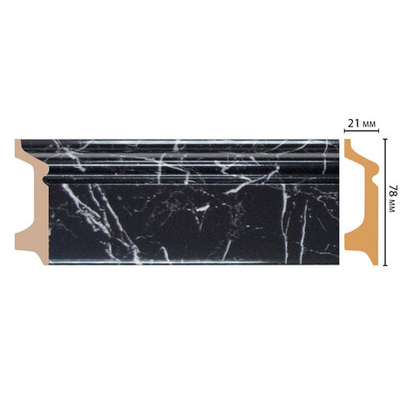 Плинтус Decomaster D122 D122-78 ДМ