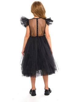 Платье на Хэллоуин в садик Wednesday Addams пышное