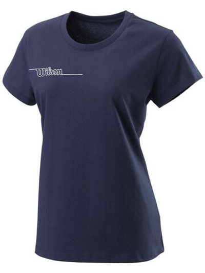 Женская теннисная футболка Wilson Team II Tech Tee W - team navy