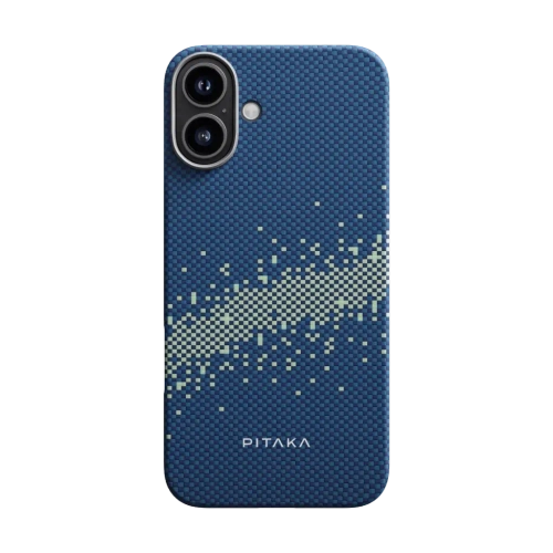 Чехол Pitaka StarPeak Tactile Woven case для iPhone 16, Milky Way Galaxy (KI1601MYG)