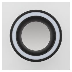 Светильник встраиваемый декоративный ЭРА DK91 WH/BK под лампу MR16 GU5.3 белый/черный