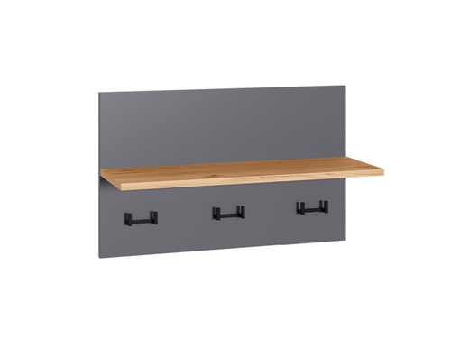 Октава Вешалка 15.14.01 Серый графит/Дуб Вотан