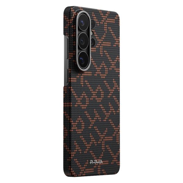 Чехол Pitaka Edge Case для Samsung S26 Ultra, Оранжево-чёрный | Orange Black