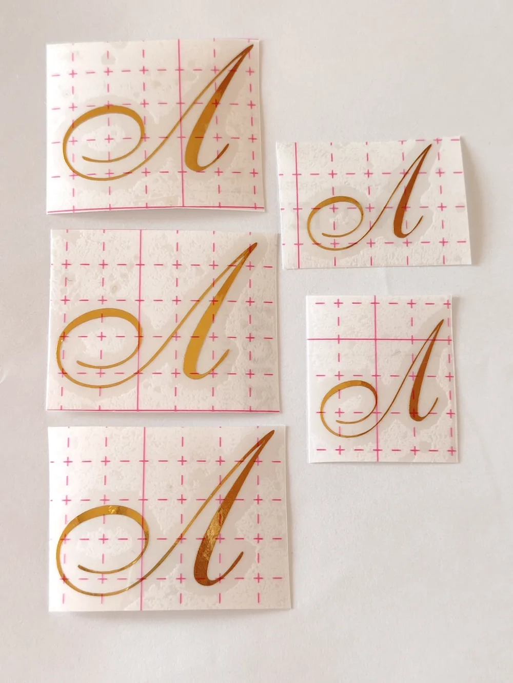 Наклейки свадебные буквы зеркальное золото инициалы " Л "