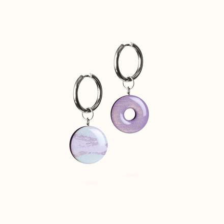 Серьги - Конго с Подвесками - Магический Сад/Хамелеон