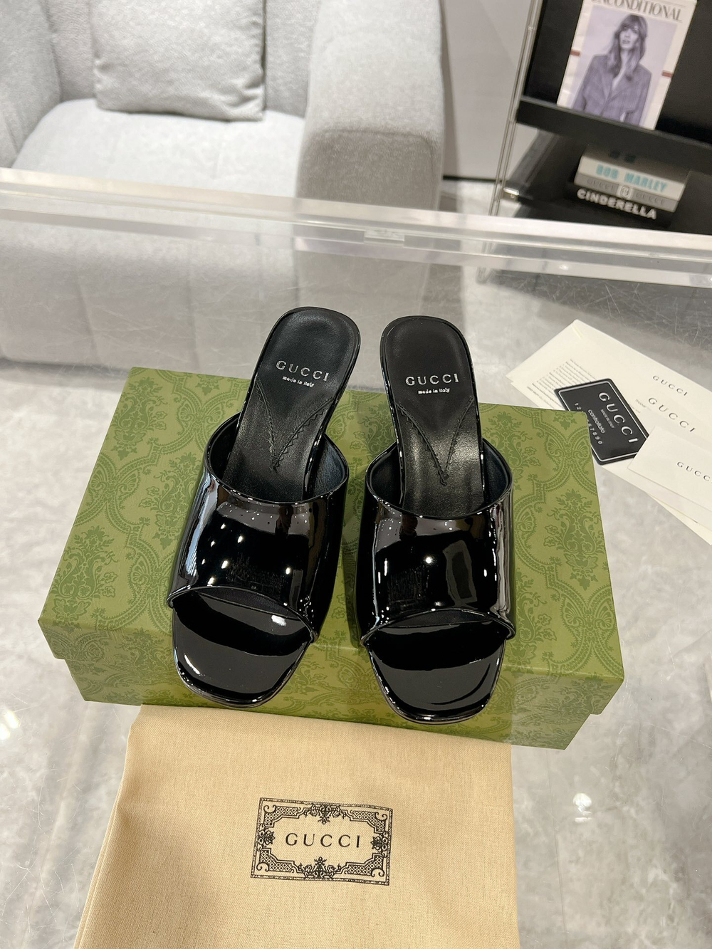 Gucci Interlocking G Heel Sandal 5.5 cm