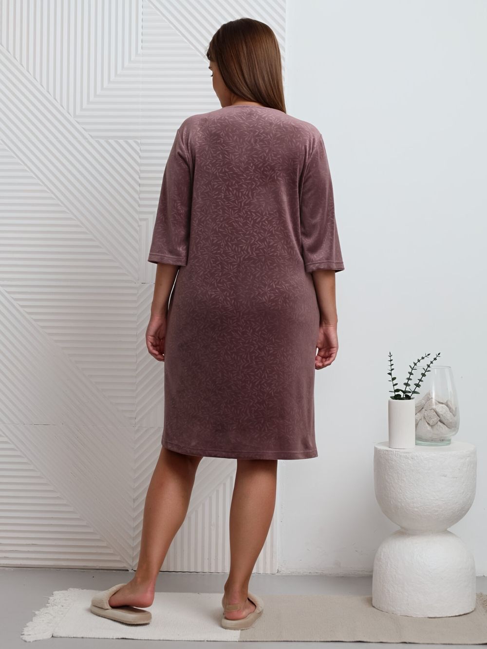 Халат Бархат Виотекс КАПУЧИНО