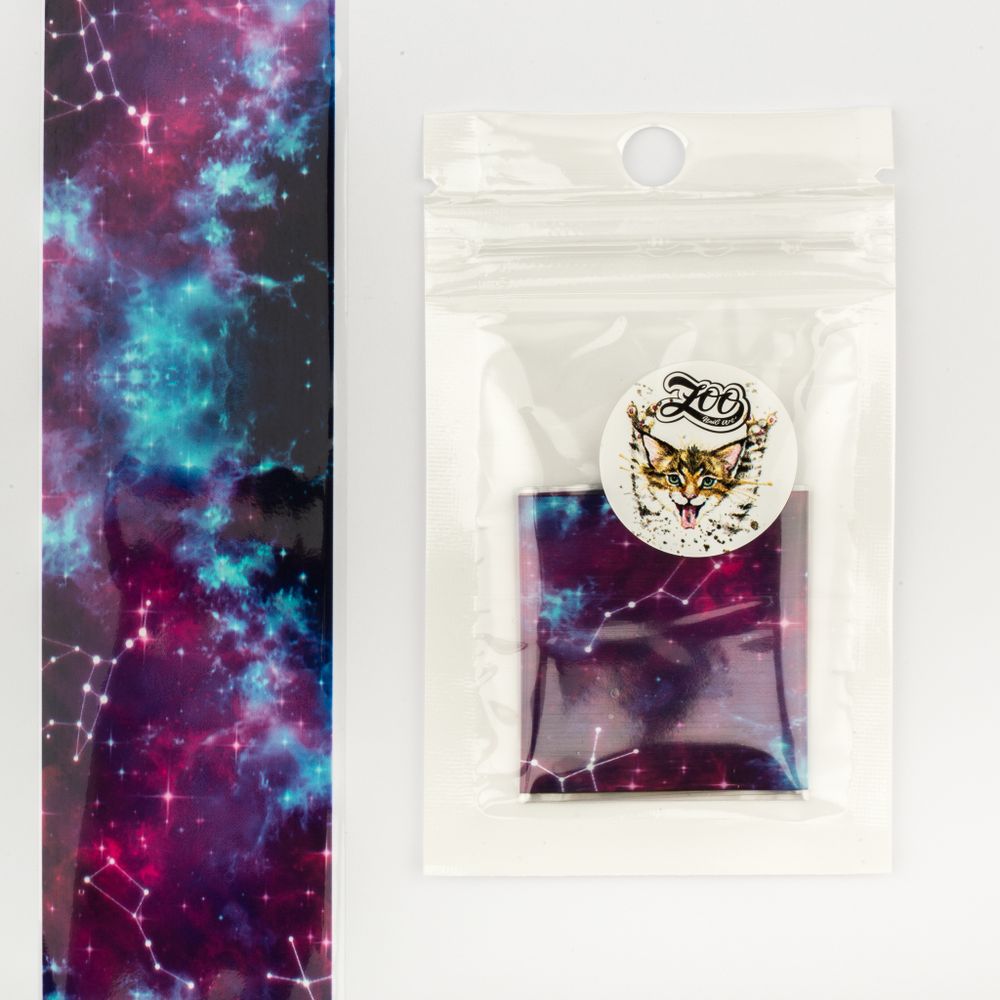 Zoo Фольга для литья переводная Космос 1502, 4х50см