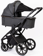 Детская коляска Peppy Tecla 3 в 1 Shadow Antrazit Chrome Edition (Графитовый)