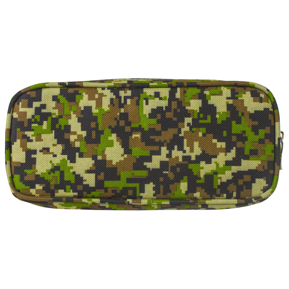 Пенал BRAUBERG для мальчиков 1 отделение органайзер мягкий "Military" зеленый 21х5х9 см (2 штуки в упаковке)