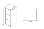 Душевая перегородка ABBER Immer Offen AG62090B