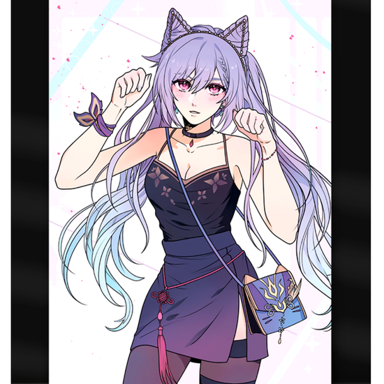 Постер Keqing Genshin #2 Poster