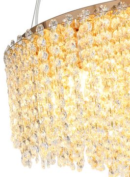 Люстра подвесная 12*Е14 2187/03/12P золото Rain of Crystal Stilfort