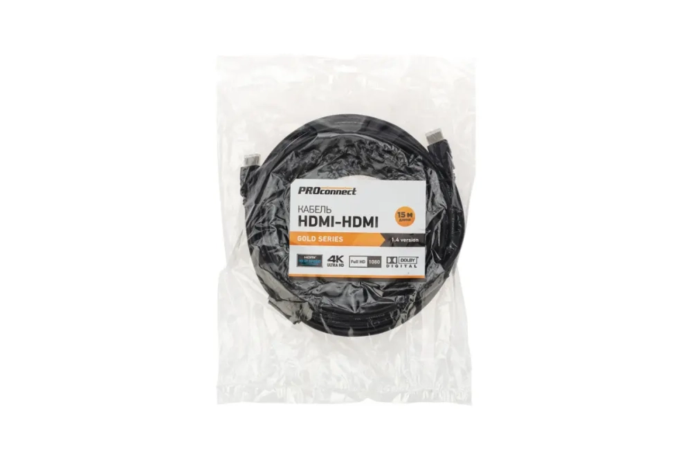 Кабель HDMI 1.4 PROCONNECT Gold, 4К, 15 метров 17-6209-6