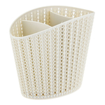 Сушилка для столовых приборов "Вязание", цвет белый ротанг