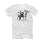 Футболка "Риджбек - Хозяина/ хозяйку не удержим"