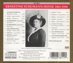 Ernestine Schumann-Heink / Schumann-Heink (CD)