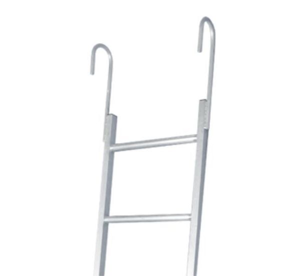 Лестница навесная алюминиевая с крюками MEGAL ЛНАак - 2,5 (450)