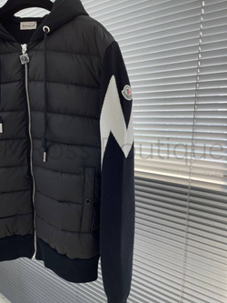 Мужская утепленная кофта Moncler с капюшоном