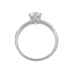 Кольцо с кристаллом Swarovski из белого золота 585 пробы JA-R-1К129300