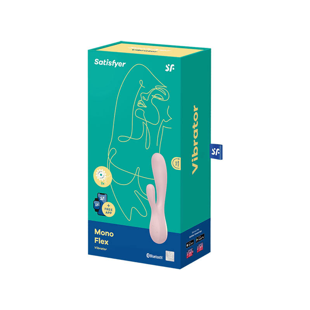 Вибратор‑кролик Satisfyer Mono Flex с приложением, 20,4 см