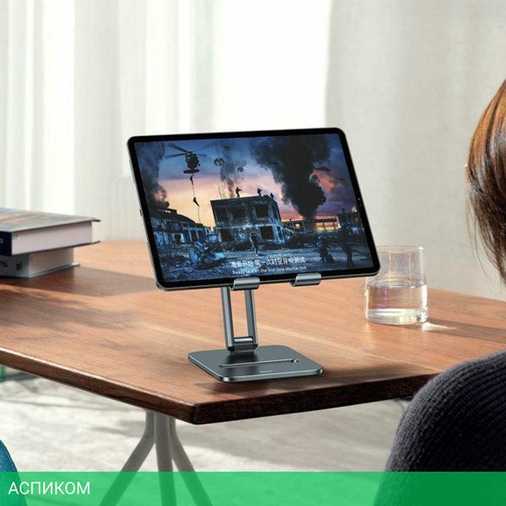 Подставка для планшета Baseus Desktop Biaxial Grey (LUSZ000113)
