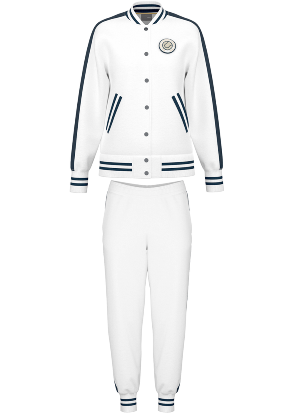 Женский теннисный костюм Head Performance Capsule Tracksuit - White