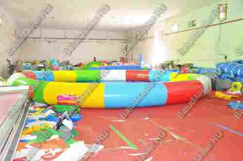 Круглый надувной бассейн «Разноцветный», 12*12*0,65 м