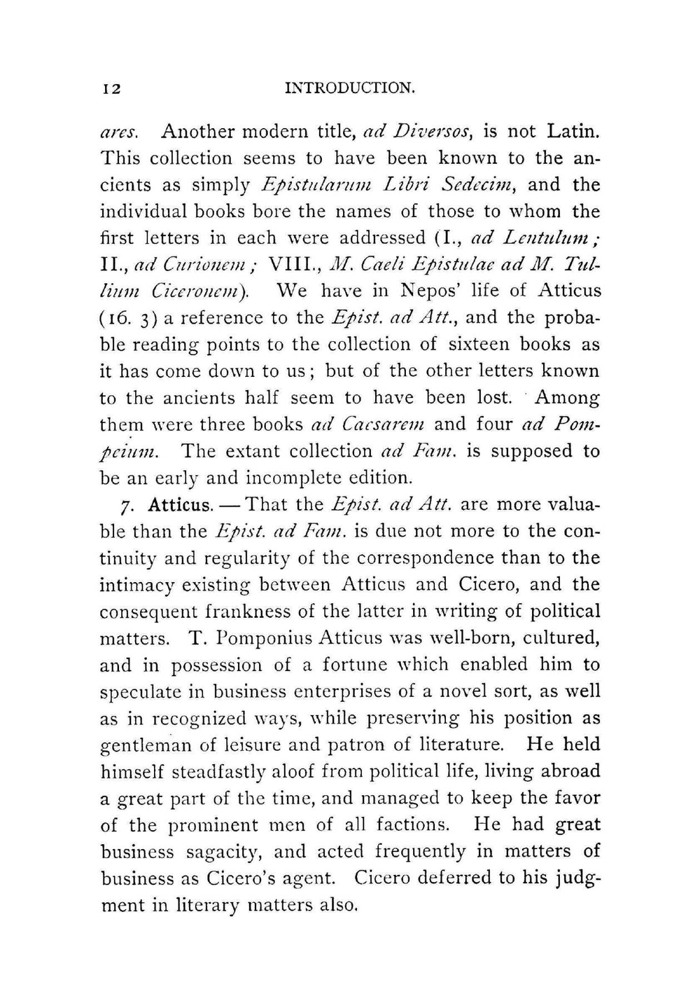 Selections from the Correspondence of Cicero | Marcus Tullius Cicero