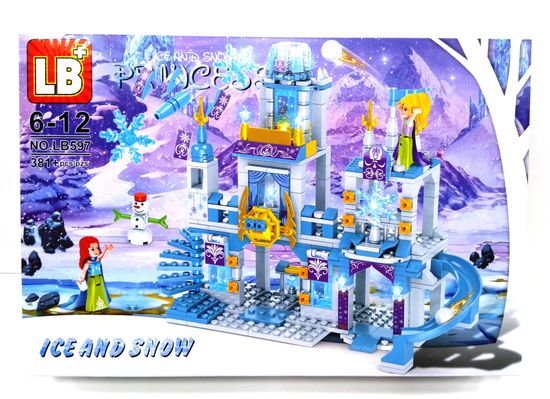 Конструктор  "Принцессы льда и снега"  381 деталь арт.LB597