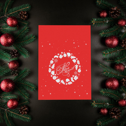 Курьерский пакет с клеевым клапаном, "С Новым годом", 16 х 22 см, 1 шт