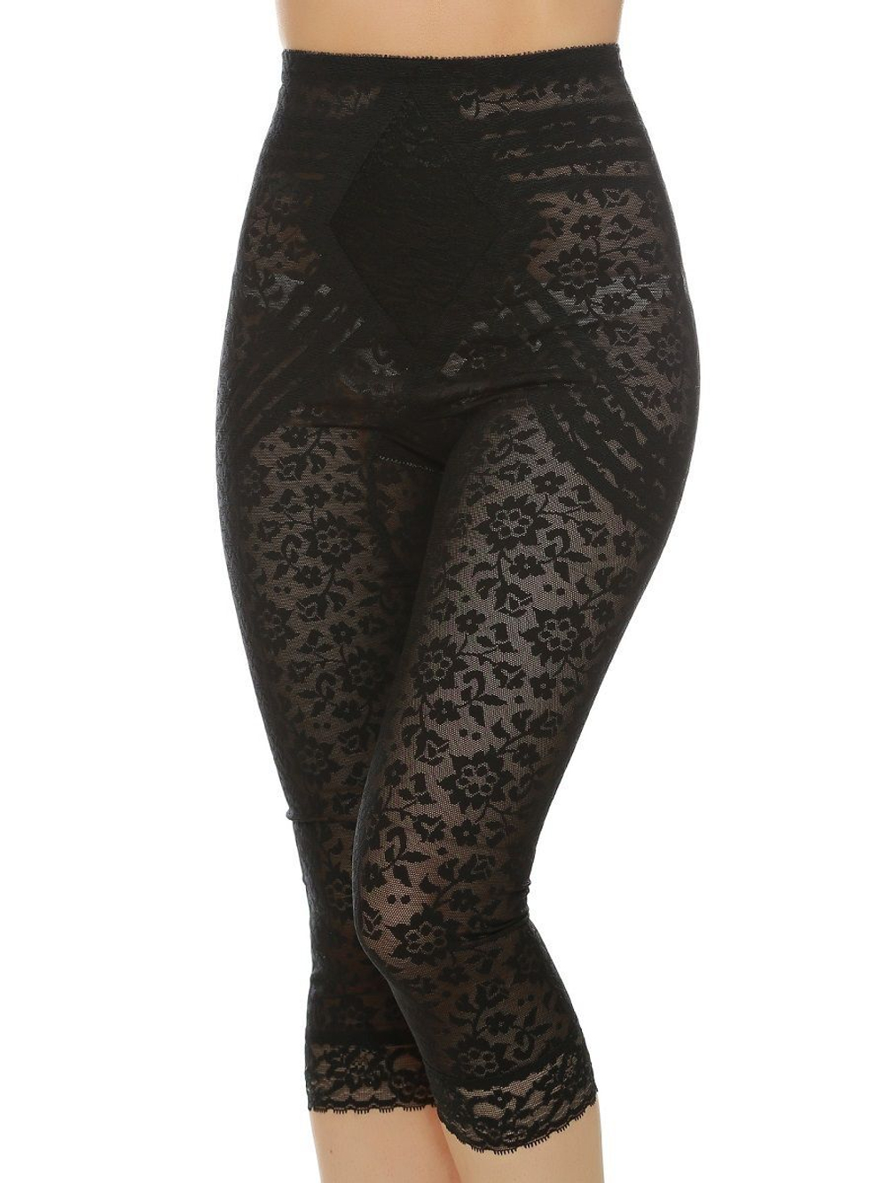 Корсетные штаны-капри очень сильной степени коррекции (Размер: 4X) (Цвет: черный)