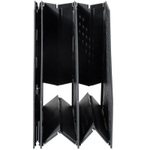 Лоток вертикальный DELI, 3 отделения, складной, темно-серый