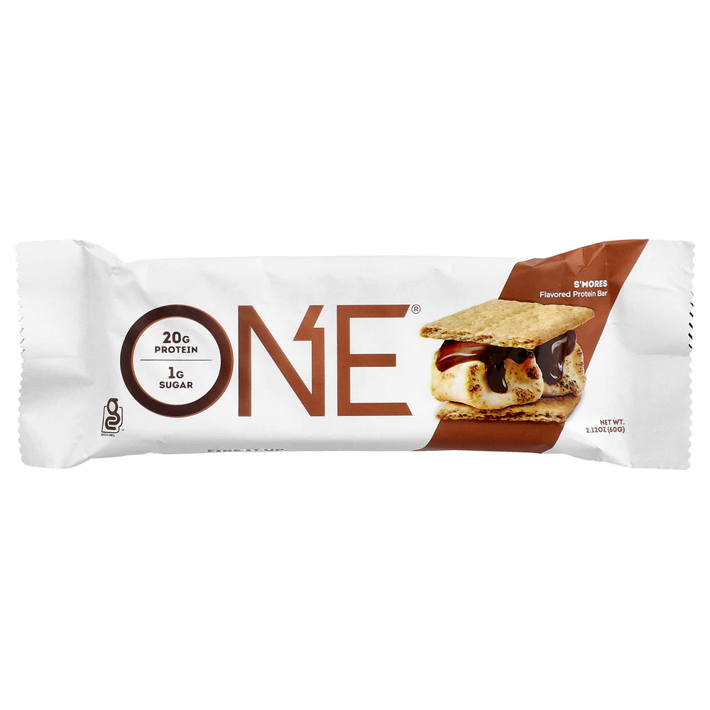 One Brands, Протеиновые батончики, S'mores, 12 батончиков, 60 г (2,12 унции) каждый