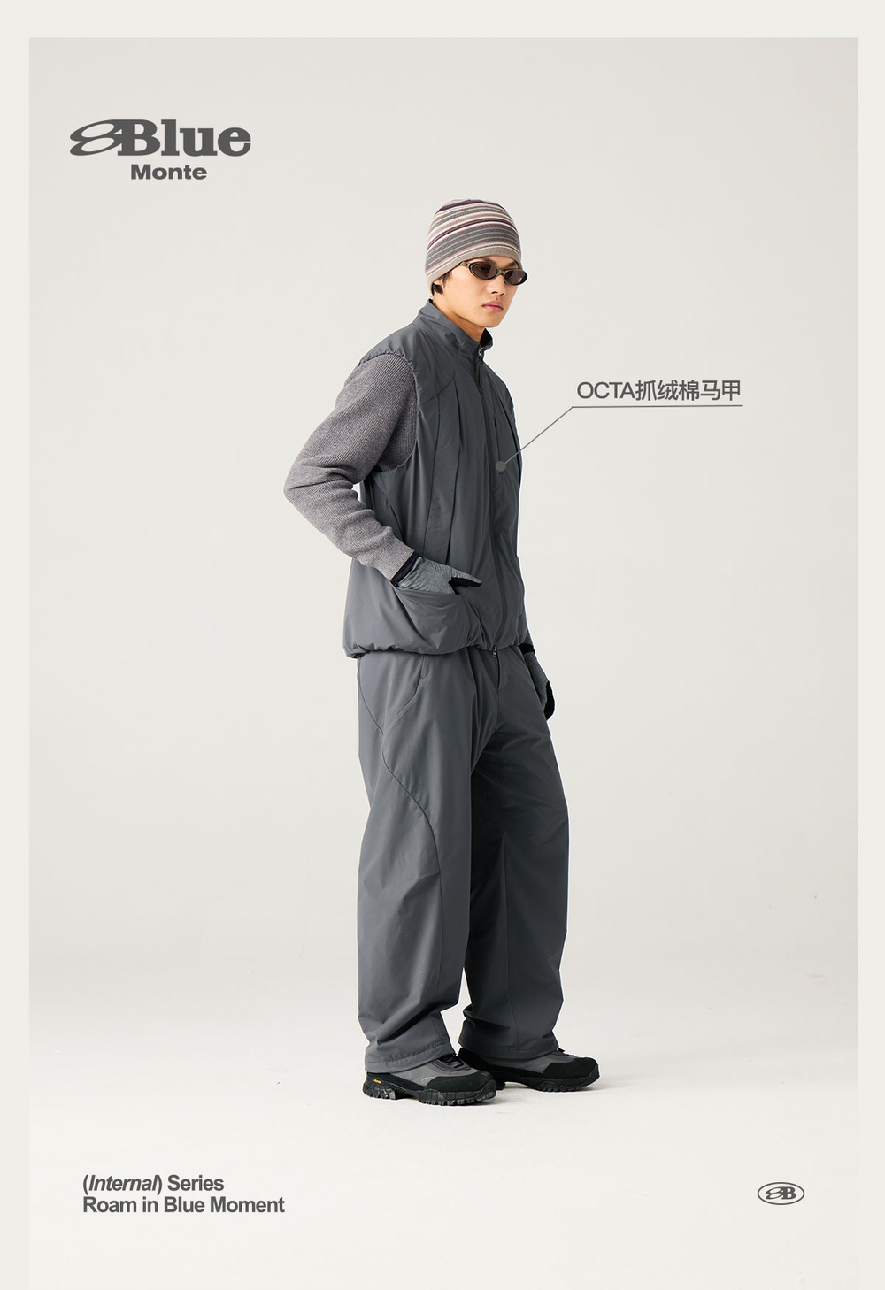 Брюки Nothomme Blue OCTA Men's Ultra-Light Water-Resistant Fleece Warm Hiking Pants – Soft & Breathable for Fall/Winter.