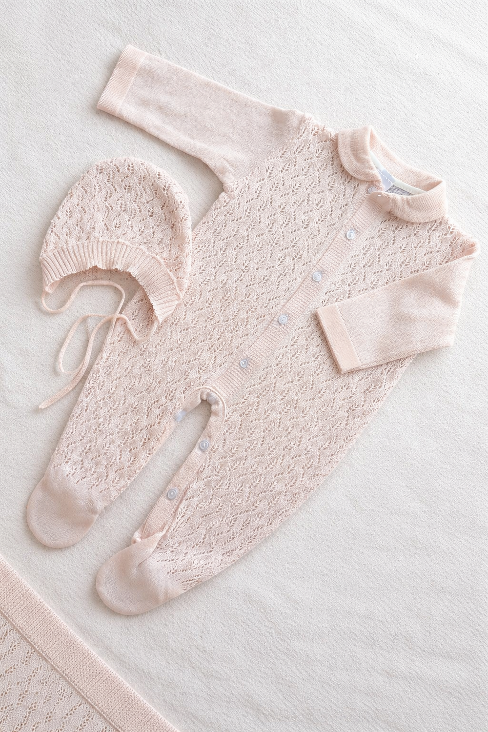 Комплект на выписку "Сакура" со слипом, Розовый